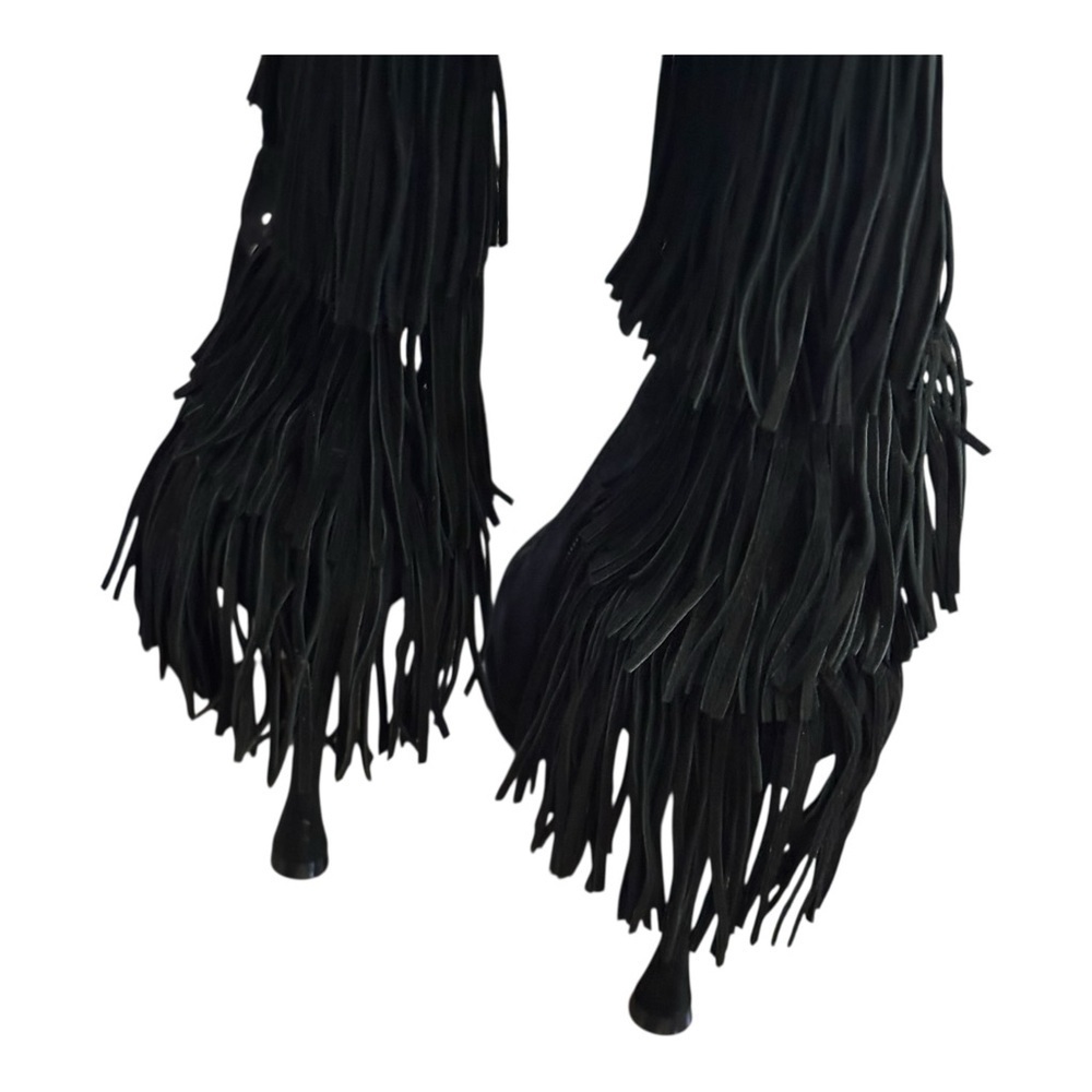 Vince Camuto Panaryaz Fringe Embellished Knee High Boot NWT - Picture 6 of 9
